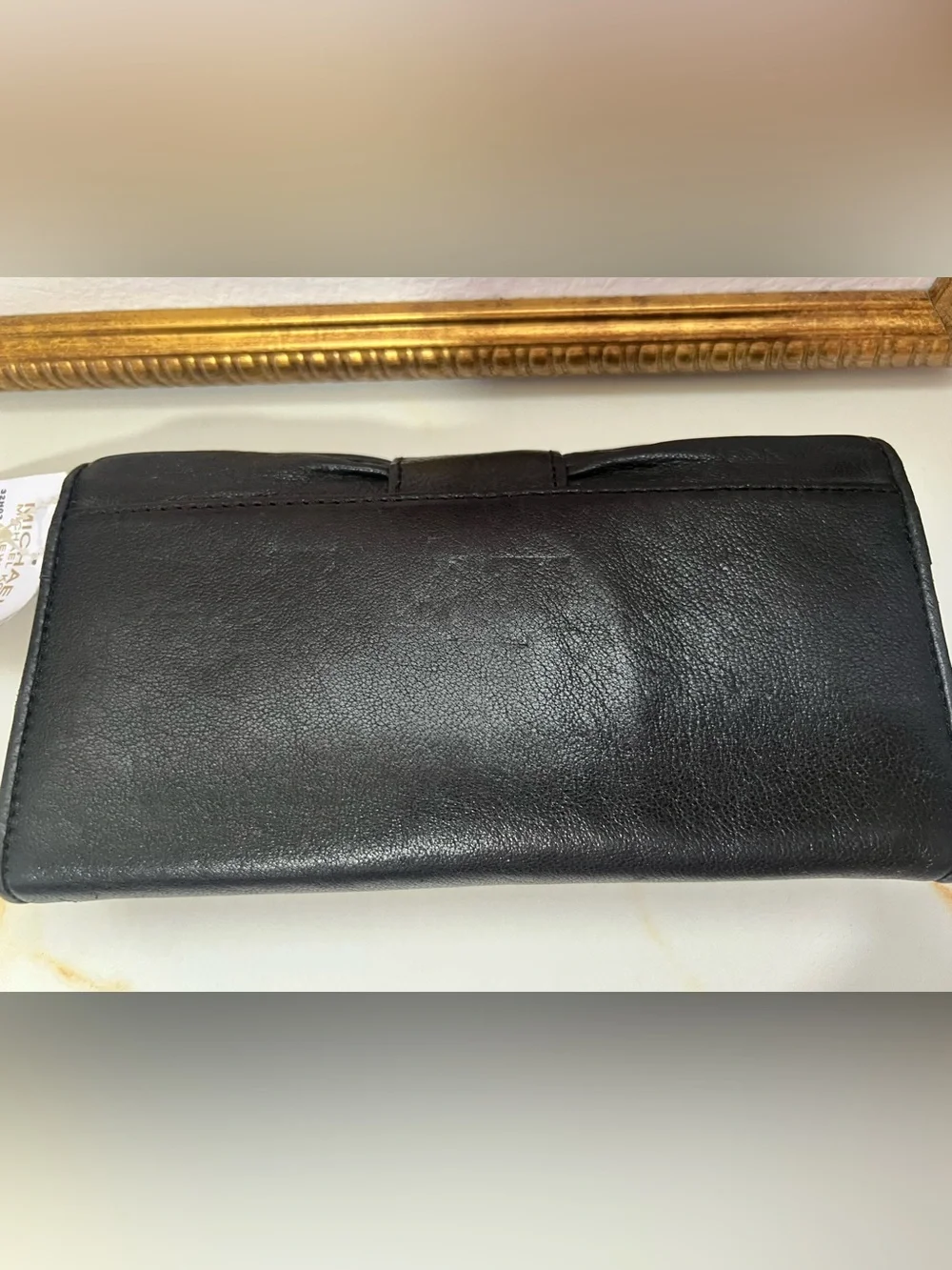 Michael Kors Black Ruched wallet